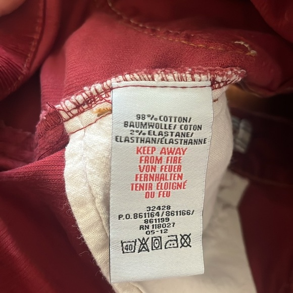 Mini Boden Burgundy CorduroyHeart Pocket Skirt Size 5-6 Y - Picture 9 of 10